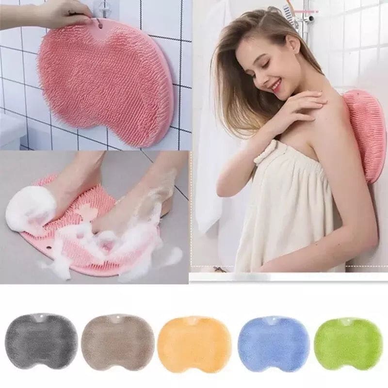 Silicone Bath Mat, Shower Cushion Brush Foot Massage Mat Scrub Back Bath Brush, Anti-Slip Scrub Pad, Anti-slip Mat Scrubber, Rubbing Back Artifact Massage Bathtub Sucker Silicone Bath Mat, Shower Cushion Brush Foot Massage Mat Scrub Back Bath Brush, Anti-Slip Scrub Pad, Anti-slip Mat Scrubber, Rubbing Back Artifact Massage Bathtub Sucker
